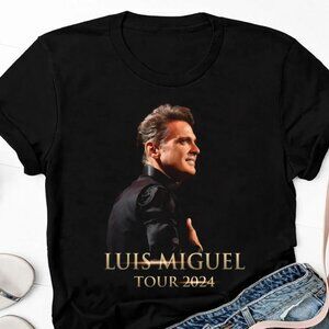 Luis Miguel Tour 2024 Graphic T-Shirt Vintage Latin Music Concert Tee 93